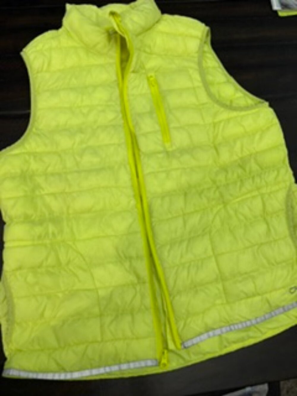 Highlighter Green Gap Puffer Vest